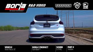 Borla Exhaust for the 20132018 Ford Focus ST Exhaust System Sounds [upl. by Dickerson]