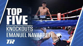 Emanuel Navarrete Top 5 Knockouts  Navarrete Returns Friday Night ESPN [upl. by Germain773]