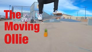 How to Ollie While Moving  Ollie Over An Object  Beginner Skate Tricks [upl. by Aloke]