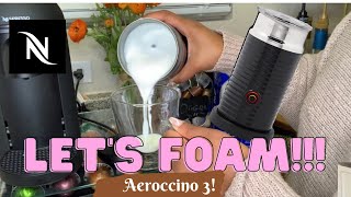 How To Foam Milk With Aeroccino 3 Make Coffee With Foam Tips amp Tricks  Easy Foamed Latte Recipe [upl. by Carma304]