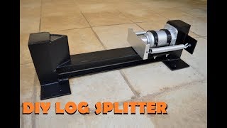 DIY LOG SPLITTER made out of scrap metal [upl. by Hathcock]