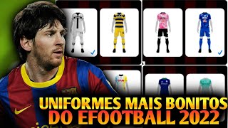 OS UNIFORMES MAIS BONITOS DO EFOOTBALL 2022 MOBILE [upl. by Virg193]