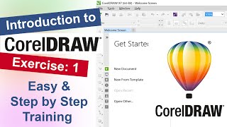 Introduction to Corel Draw Exercise No1  YN Tutor [upl. by Suellen87]