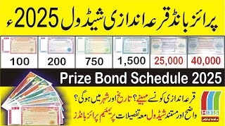 National Savings Issued Prize Bond Schedule 2025  Schedule of Prize Bond 2025  Qurandazi Schedule [upl. by Birmingham]