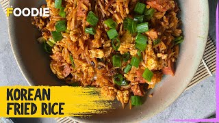 Korean Fried Rice  How to make Fried Rice  The Foodie [upl. by Sarine587]