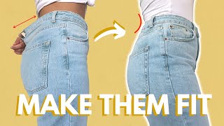 Easy Downsize Jeans Waist Elastic Hack  Clean Finished  LYDIA NAOMI [upl. by Mclaughlin573]