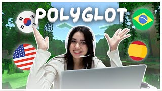 Polyglot Plays MINECRAFT in Foreign Languages [upl. by Liagabba746]