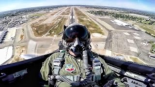 F15 Eagle Takeoff amp Maneuvers • Cockpit View [upl. by Clevie]