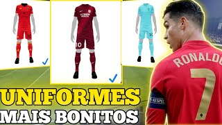 40 UNIFORMES MAIS LINDOS E BONITOS DO EFOOTBALL 2022 MOBILE [upl. by Glick]