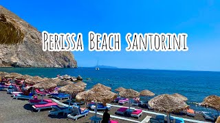 PERISSA BEACH SANTORINI GREECE [upl. by Natye]