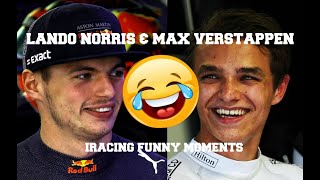 Lando Norris amp Max Verstappen IRacing  Stream highlights amp Funny moments 23032020 FUNNY [upl. by Enahs42]