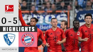 Bochum gegen Bayern München 0  5  HIGHLIGHTS amp GOALS  Bundesliga 202425 [upl. by Vachel126]