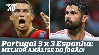 Portugal 3 x 3 Espanha veja a MELHOR análise do JOGÃO [upl. by Kyla625]