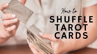 How to Shuffle Tarot Cards 🔮 [upl. by Shantee55]