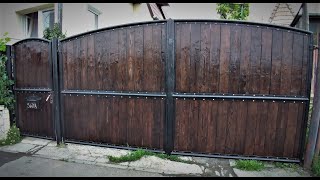 Making a steel and wood gate [upl. by Oluap]