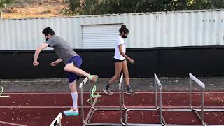 Creating A Hurdle Practice  Hurdle Drills and Practice Set Up [upl. by Mariann]