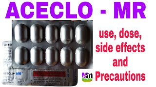 ACECLO MR TABLET  Aceclo MR Tablet uses Hindi  Aceclofenac Paracetamol amp Chlorzoxazone tablets [upl. by Navonod]