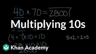 Multiplying 10s  Math  4th grade  Khan Academy [upl. by Ariamat]