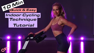 HOW TO INDOOR CYCLE  Indoor Cycling Technique Tutorial [upl. by Suiddaht]