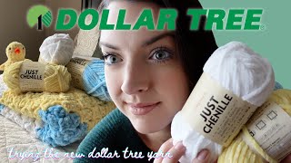 Premier Just Chenille Yarn  Dollar Tree Yarn Review [upl. by Miof Mela380]