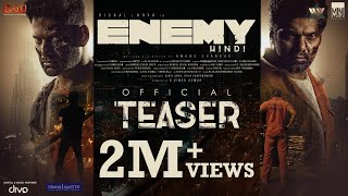 Enemy Hindi  Official Teaser  VishalAryaPrakash Raj  Anand Shankar  Vinod  Thaman Sam CS [upl. by Getraer]