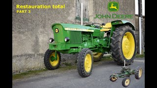 Restauration du JOHN DEERE  démontage du tracteur  Part 4 [upl. by Luelle171]