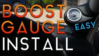 How to Easily Install a Boost Gauge Golf GTI Mk4 [upl. by Osicnarf]