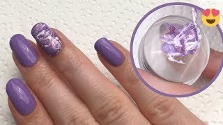 Nagelfolien selbst machen  Marble Design  seni Nageldesign [upl. by Ryann834]